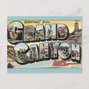 Grand Canyon Vintage Travel Postcard