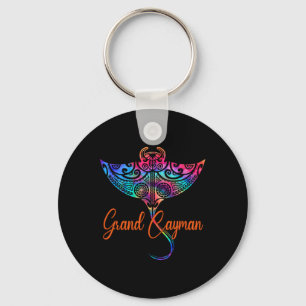 Grand Cayman Islands 2025 Tribal Stingray Family V Key Ring