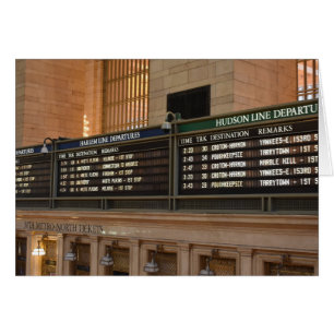 Grand Central Hudson Harlem Train Departures NYC