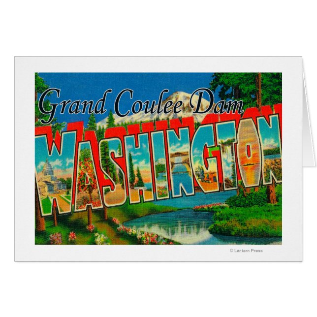 Grand Coulee Dam, Washington - Large Letter (Front Horizontal)