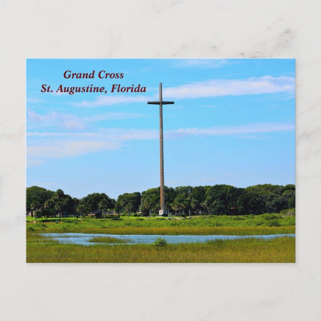 Grand Cross St. Augustine, Florida Holiday Postcard (Front)