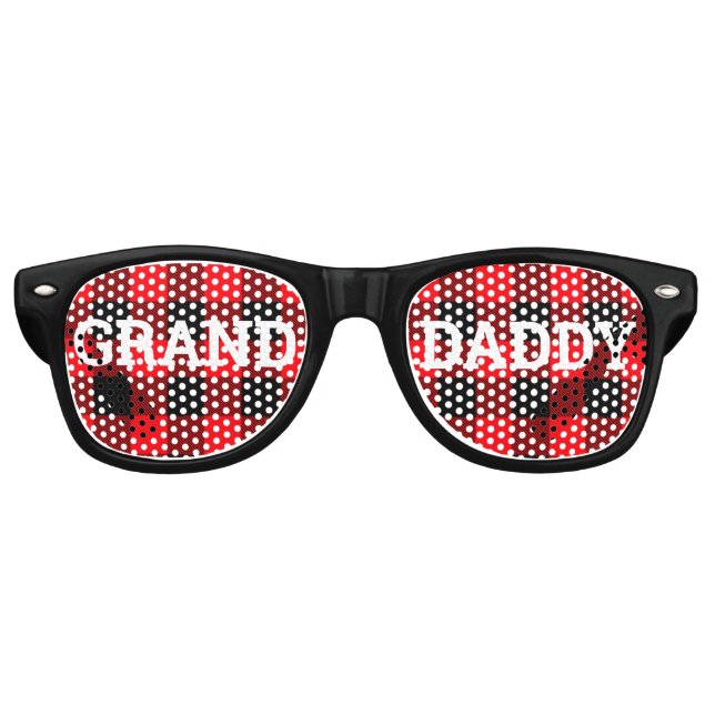 GRAND DADDY retro Shades / Fun Party Sunglasses (Front)