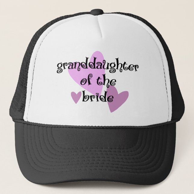 Grand Daughter of the Bride Trucker Hat (Front)