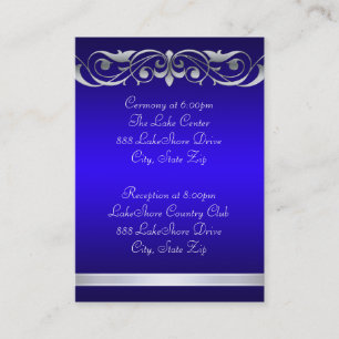 Grand Duchess Blue Guest Info Business Card