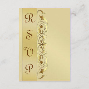 Grand Duchess Gold Metal RSVP Response Invite