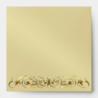 Grand Duchess Gold Metal Scroll  Envelope