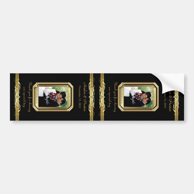 Grand Duchess Gold Scroll Large Black Wine Label (Front)