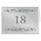 Grand Duchess Silver Metal Scroll Table Card