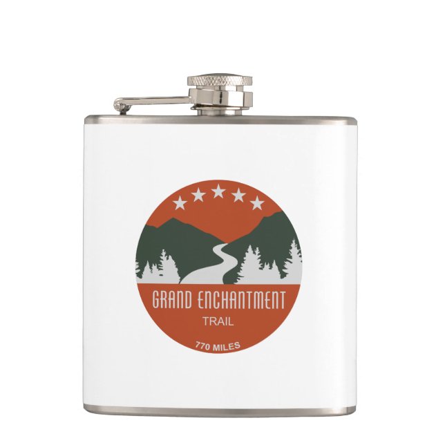 Grand Enchantment Trail Hip Flask (Front)