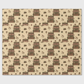 Grand European Christmas Toyshop Warm Ivory Wrappi Wrapping Paper