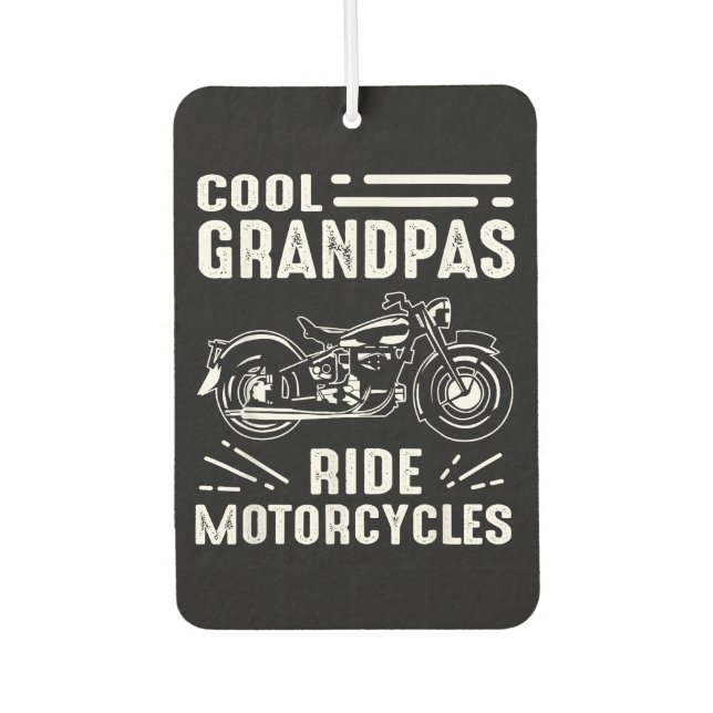 Grand Father Biker Car Air Freshener (Front)