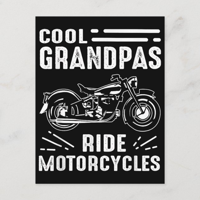 Grand Father Biker Enclosure Card (Front)