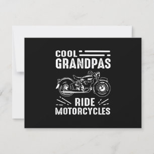 Grand Father Biker RSVP Card