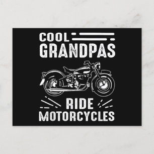 Grand Father BikerGrand Father Biker Holiday Postcard