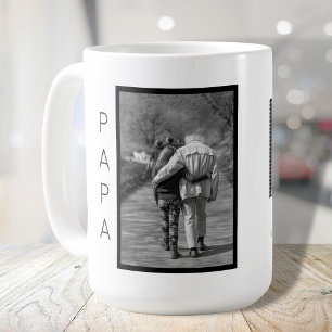 Grand Father's Day Black and White Photo Coffee Mug