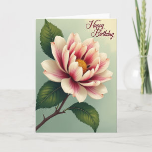 Grand Flower Birthday Card