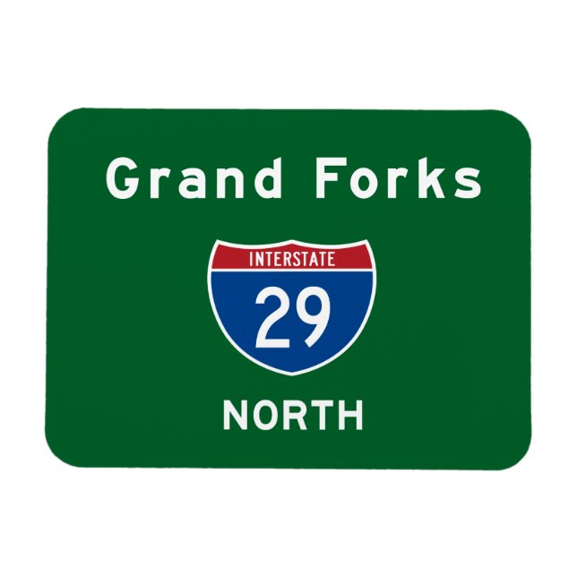 Grand Forks 29 Magnet (Horizontal)