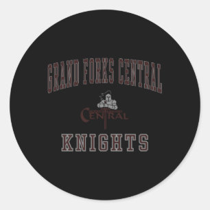 Grand Forks Central High School Knights Classic Round Sticker