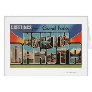 Grand Forks, North Dakota - Large Letter