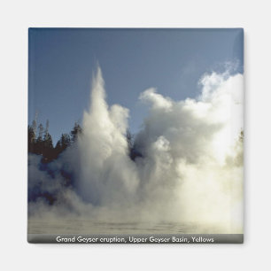 Grand Geyser eruption, Upper Geyser Basin, Yellows Magnet