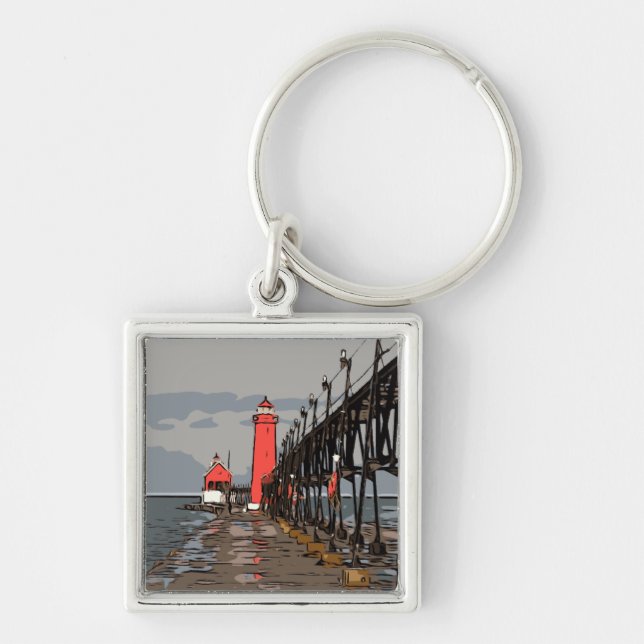 GRAND HAVEN LIGHT KEY RING (Front)