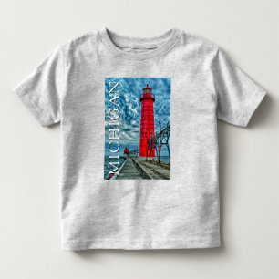 Grand Haven Lighthouse Michigan Toddler T-Shirt