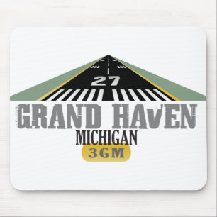 Grand Haven MI - Airport Runway Mouse Pad