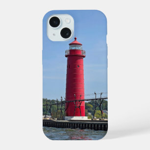 Grand Haven Michigan Lighthouse iPhone 15 Case
