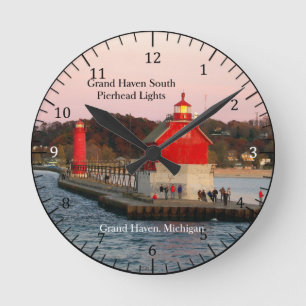 Grand Haven South Pierhead Lights clock