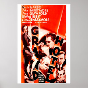 Grand Hotel 1932 Movie Poster Classic Hollywood