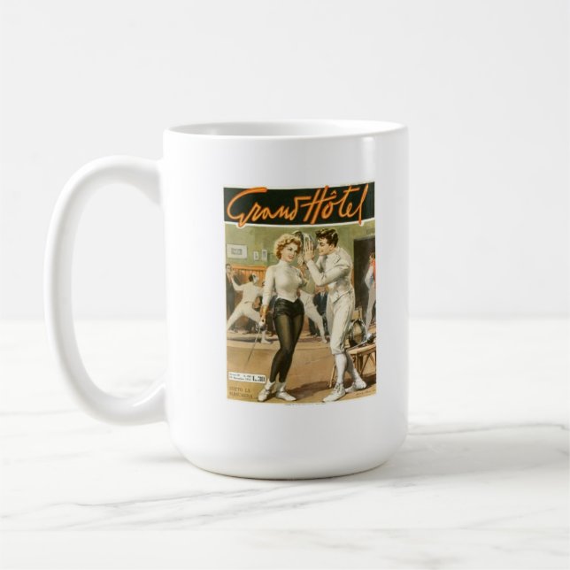 Grand Hotel Fencing Poster Coffee Mug (Left)