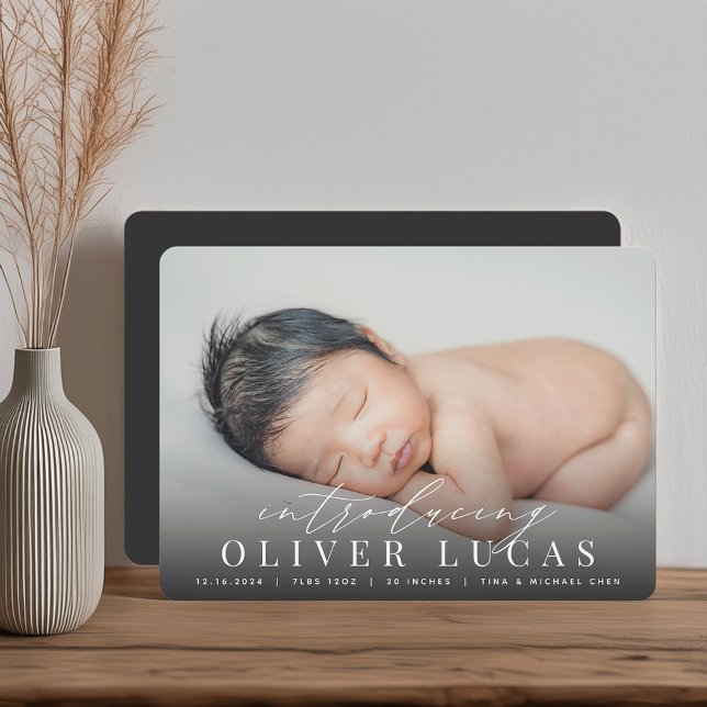 Grand Introduction | Photo Birth Announcement (Creator Uploaded)