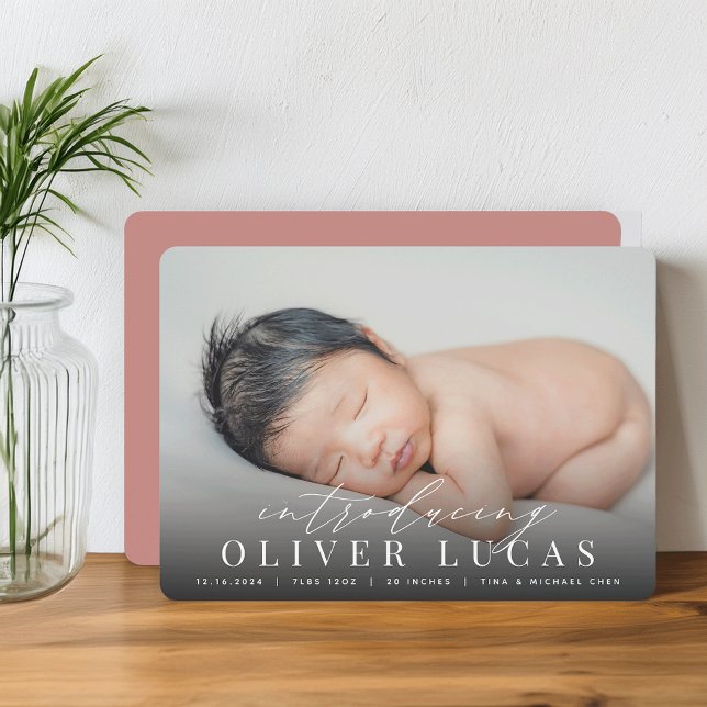 Grand Introduction | Photo Birth Announcement (Creator Uploaded)