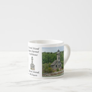 Grand Island East Channel Lighthouse espresso mug