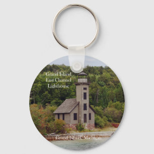 Grand Island East Channel Lighthouse key chain