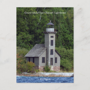 Grand Island East Channel Lighthouse post card