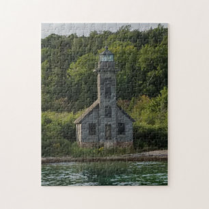 Grand Island Lighthouse Munising Michigan Jigsaw Puzzle