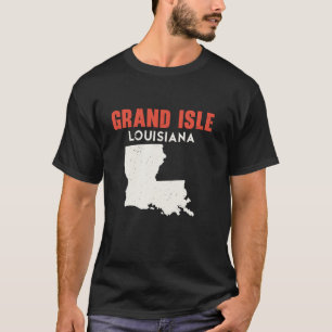Grand Isle Louisiana USA State America Travel Loui T-Shirt