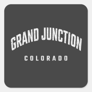Grand Junction Colorado CO Square Sticker