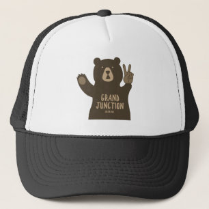 Grand Junction Colorado Peace Bear Trucker Hat
