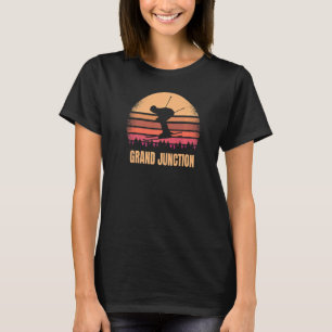 Grand Junction Colorado Skier Vintage Co Skiing Sk T-Shirt