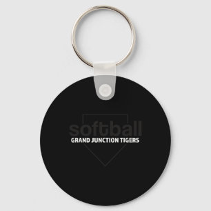 Grand Junction Tigers Softll Home Plate Key Ring