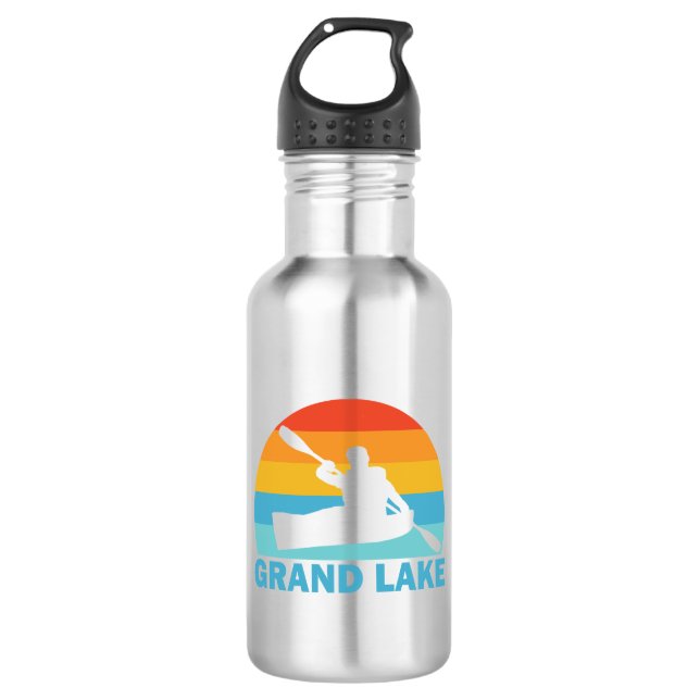 Grand Lake Colorado Kayak 532 Ml Water Bottle (Front)