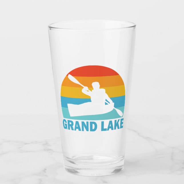 Grand Lake Colorado Kayak Glass (Front)