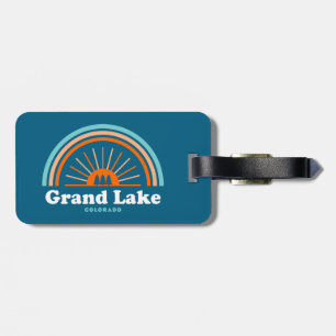 Grand Lake Colorado Rainbow Luggage Tag