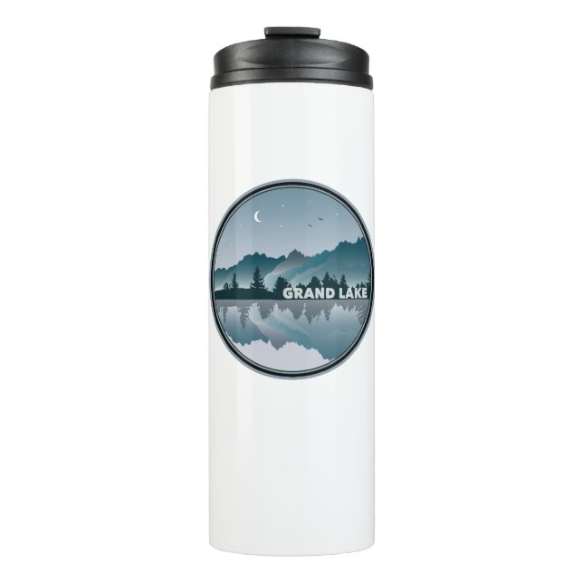 Grand Lake Colorado Reflection Thermal Tumbler (Front)