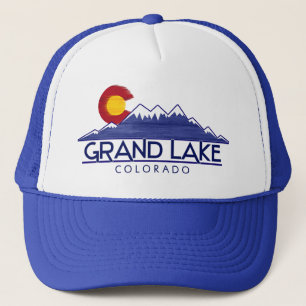 Grand Lake Colorado wood mountains hat