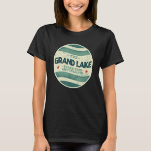 Grand Lake Shark Free and Unsalted Camping Colorad T-Shirt
