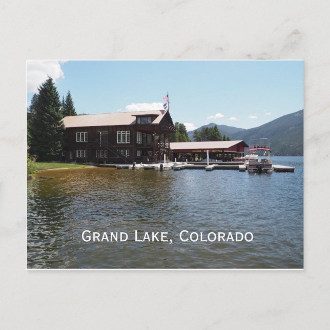 Grand Lake Yacht Club in Grand Lake, Colorado Postcard (Front)