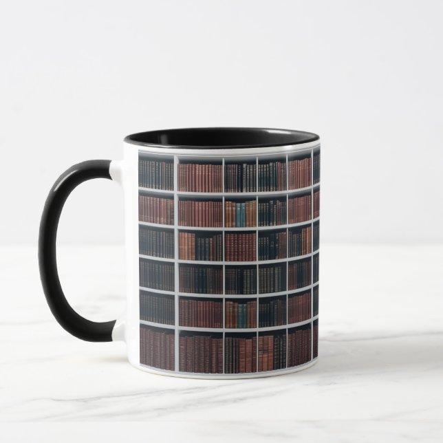 Grand Library Bookshelf Combo Mug - Realistic  (Left)